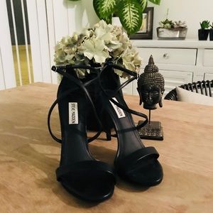 Steve Madden Black Strappy Heels